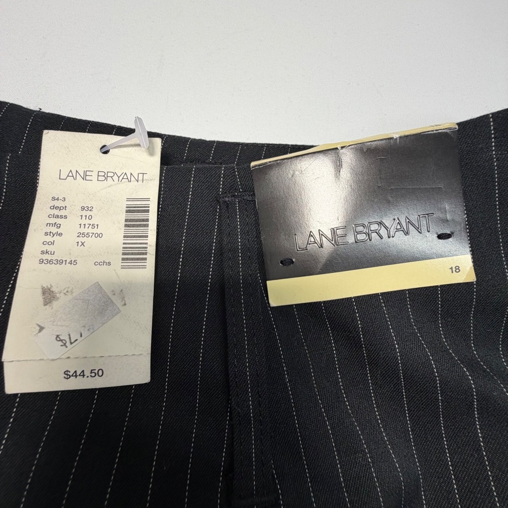 Lane Bryant Pinstripe Pencil Skirt Size 18‎ NWT Stretch Career Wear $44 Retail - Picture 3 of 7